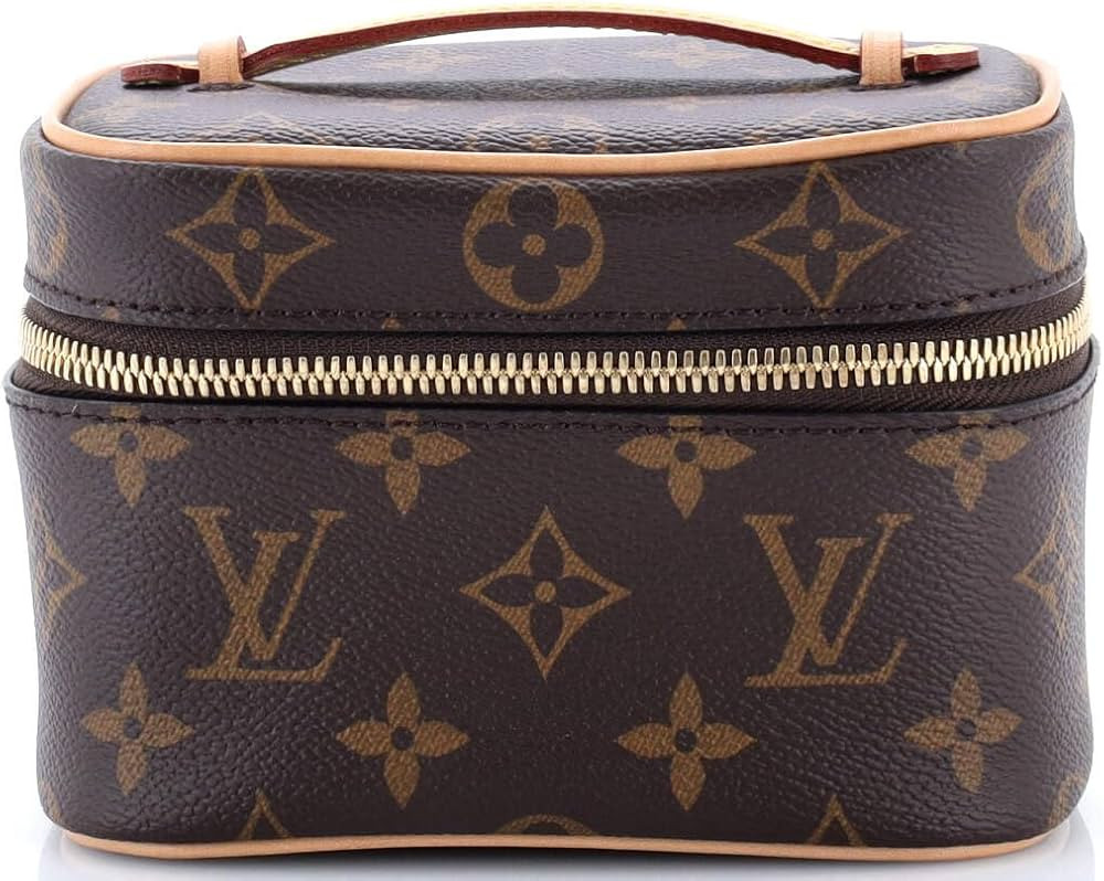 Amazon.com: Louis Vuitton, Pre-Loved Nice Vanity Case Monogram Canvas Nano, Brown : Luxury Stores | Amazon (US)