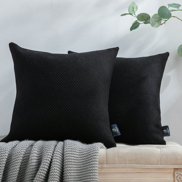 Phantoscope Classic Woven Textured Thick Solid Color Checker Plaid Series Outdoor Decorative Thro... | Walmart (US)