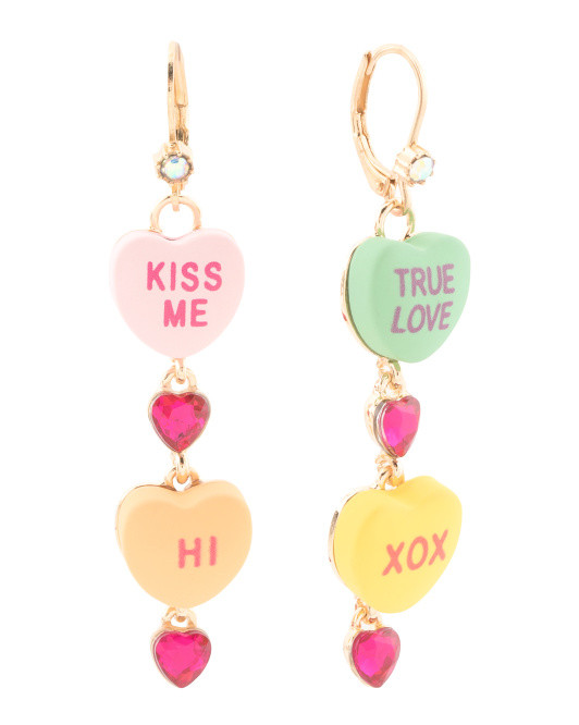 Sweetheart Drop Earrings | TJ Maxx