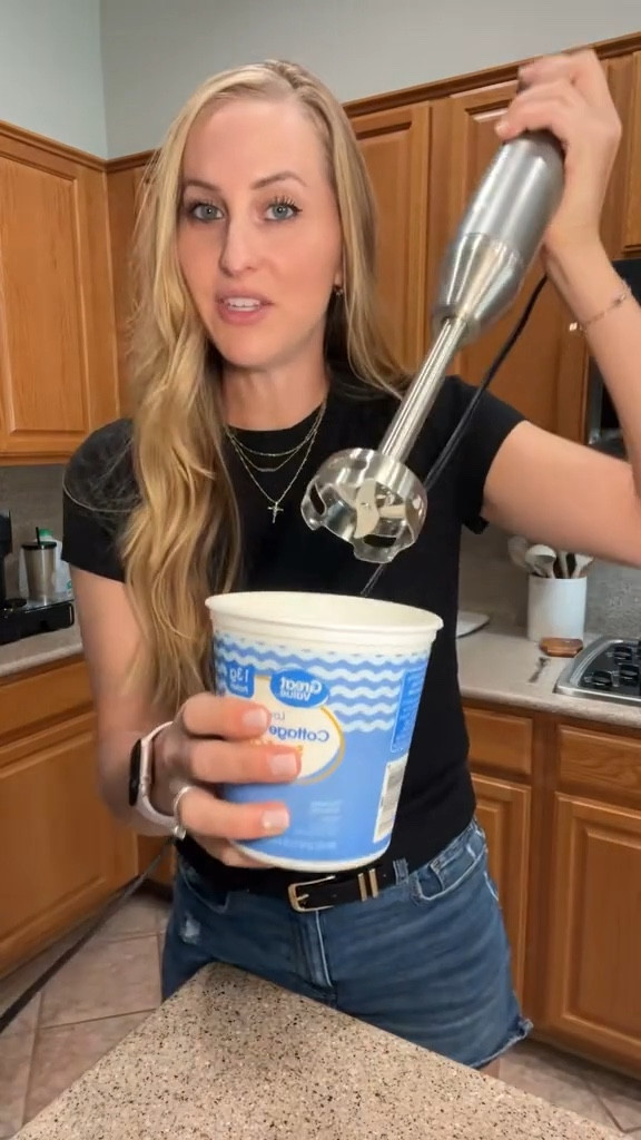 One of the best hacks! #immersionblender #cottagecheese #kitchenhack 

#LTKfoodie #LTKfitnessgoals #LTKootd