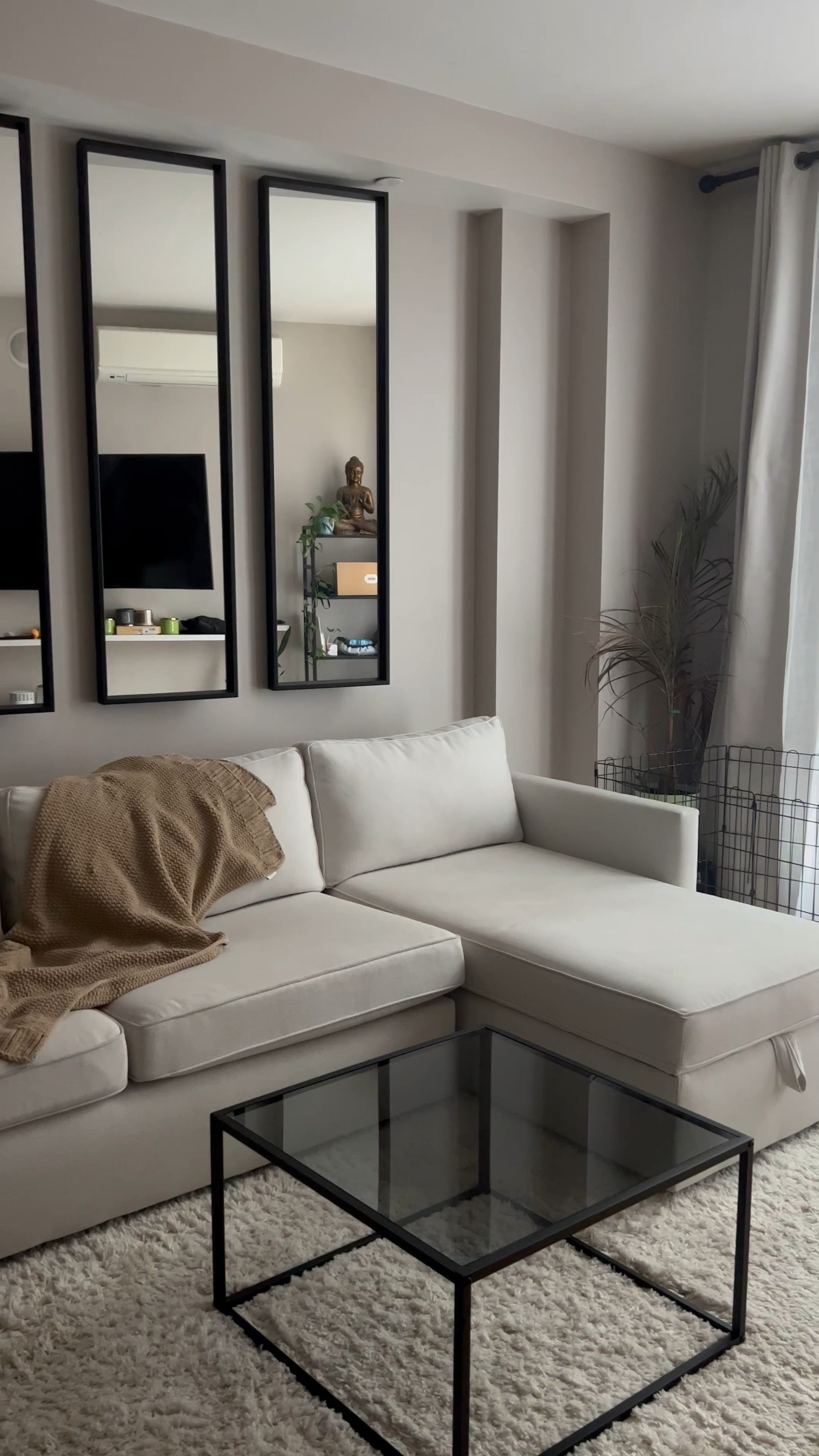 Living room decor and furniture inspo. I’ve been loving my aesthetic which is a mix decor styles like modern, cozy, neutrals, and black accents. I incorporated a bit of budget friendly and non budget friendly items from west elm, Ikea, target, and amazon  

#LTKhome #LTKstyletip