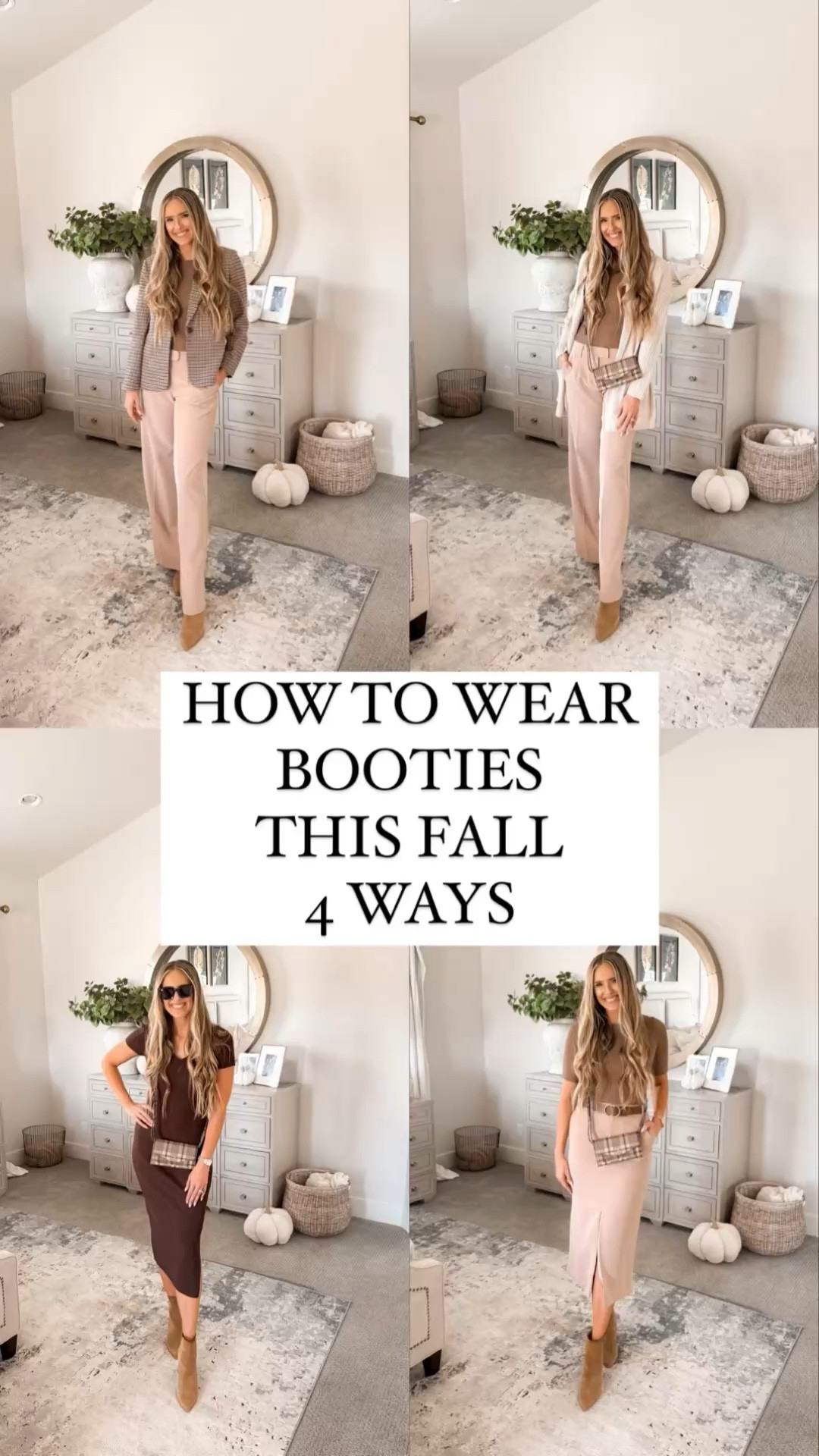 Booties are an absolute fall essential, and let me tell you, they work with everything! Whether you’re rocking a casual jeans-and-sweater combo or elevating a dress or workwear, booties add that perfect finishing touch. If you want a versatile shoe that’s both comfy and stylish this fall, booties are where it's at.

This pair is definitely a splurge, but I truly believe that investing in quality closet staples pays off in the long run. This chestnut color is no longer available, but I linked their newer colors and also some affordable similar options as well! 

These Marc Fisher boots run slightly small; so if you're between sizes I would order up a size! 

You do NOT need to spend a lot of money to look and feel INCREDIBLE!

I’m here to help the budget conscious get the luxury lifestyle.

Fall Fashion / Fall Outfit  / Walmart fashion / Nordstrom Rack / Affordable / Budget / Women's Casual Outfit / Classic Style / Dress Outfit / Fall Family Photos / Date Night / Workwear / Office Outfit / Teacher Outfit

#LTKStyleTip #LTKShoeCrush #LTKWorkwear