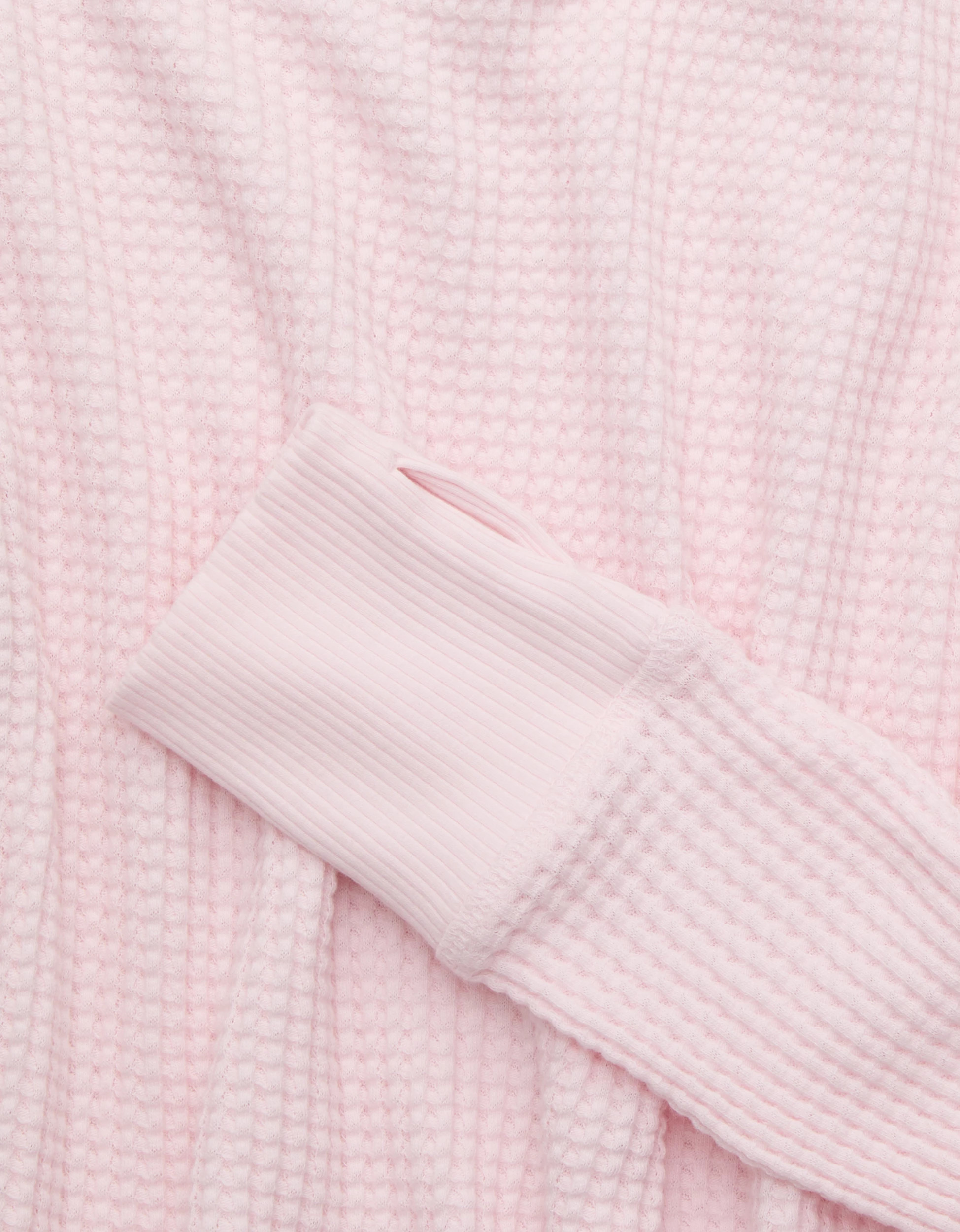 OFFLINE By Aerie Wow! Waffle Long Sleeve Off The Shoulder T-Shirt | Aerie