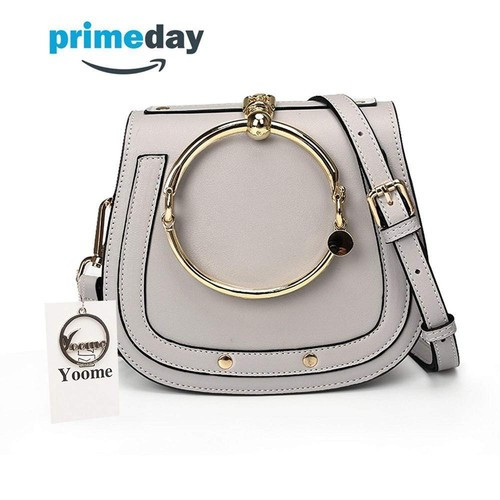 Yoome Women Punk Circular Ring Handle Handbags Small Round Purse Crossbody Bags 744759397447 | eBay | eBay US