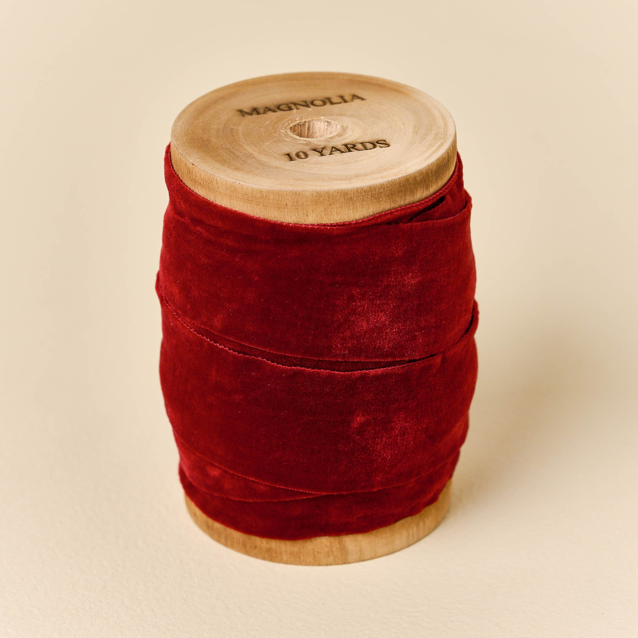 Red Velvet Ribbon on Spool | Magnolia