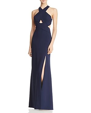 Bcbgmaxazria Crossover Cutout Gown - 100% Exclusive | Bloomingdale's (US)