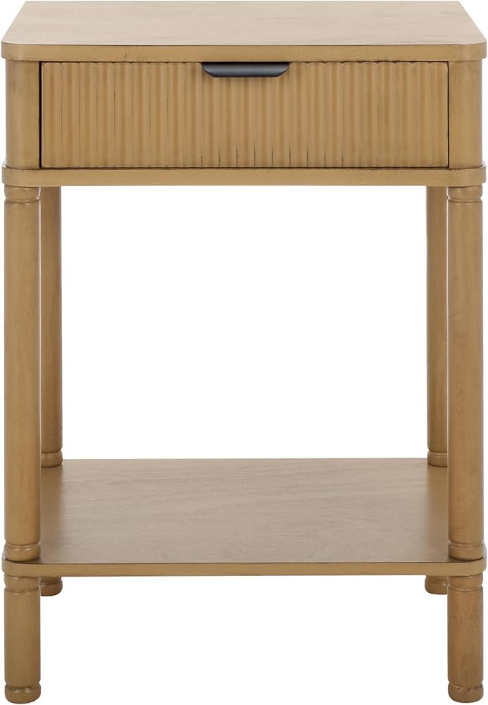 SAFAVIEH Home Collection Thurston Desert Brown 1-Drawer Accent Table | Amazon (US)