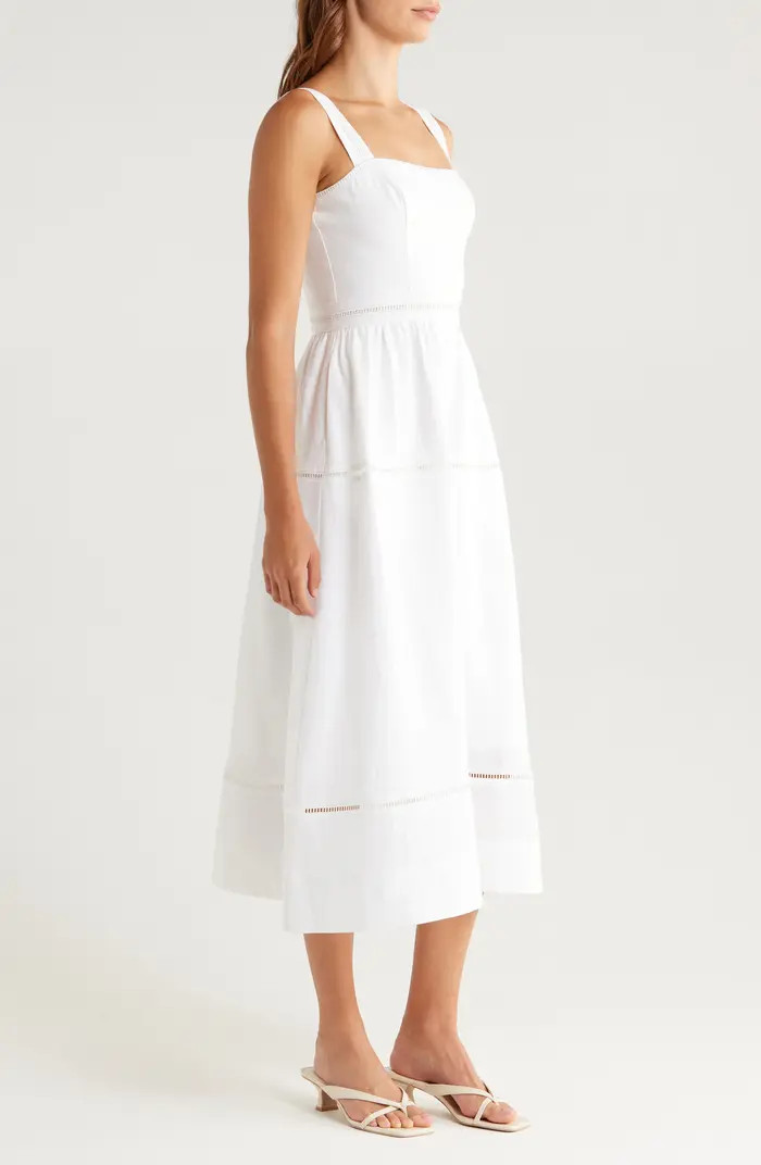 Reformation Everett Linen Midi Sundress | Nordstrom | Nordstrom