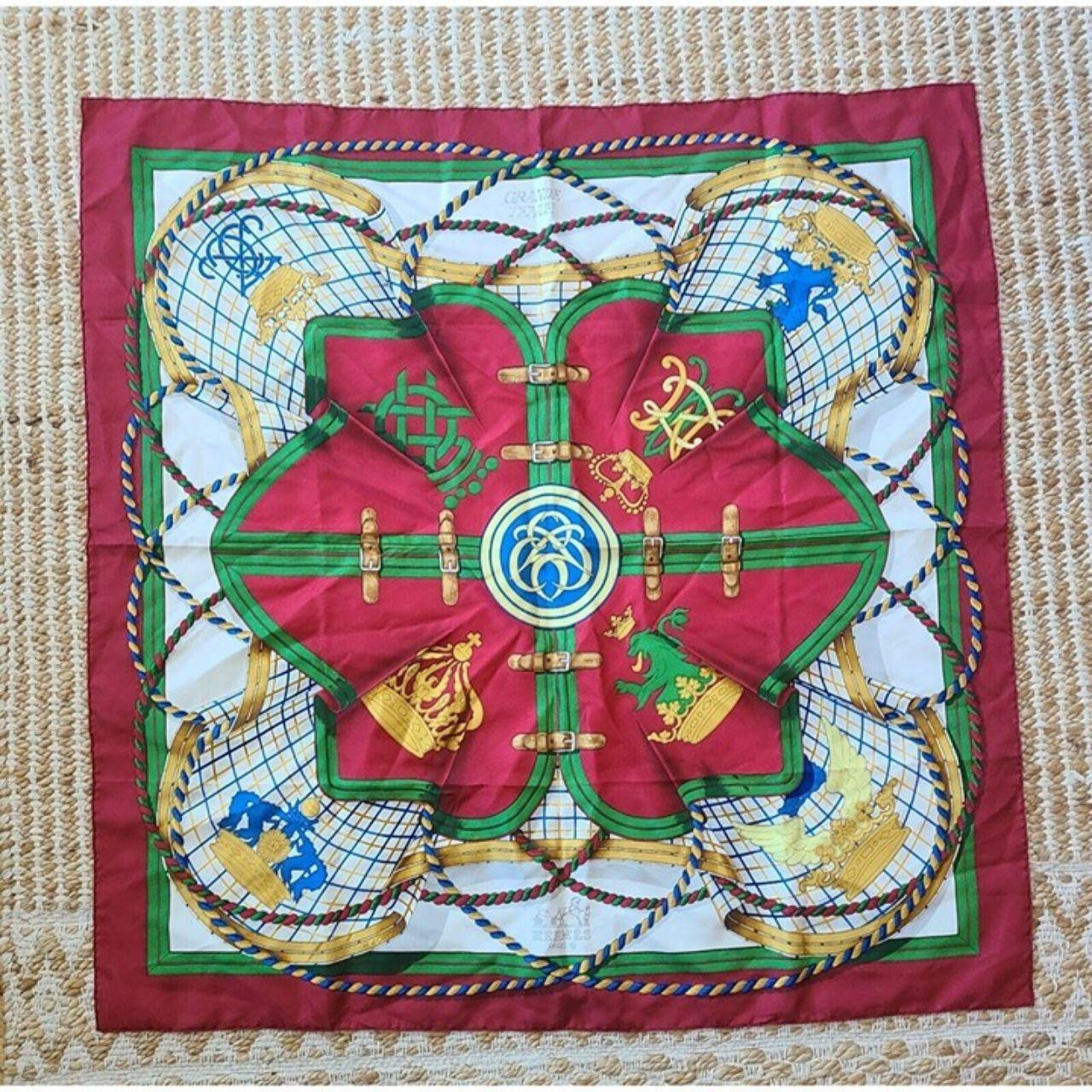 Hermes Women's Scarf - Multi/Red | Depop US