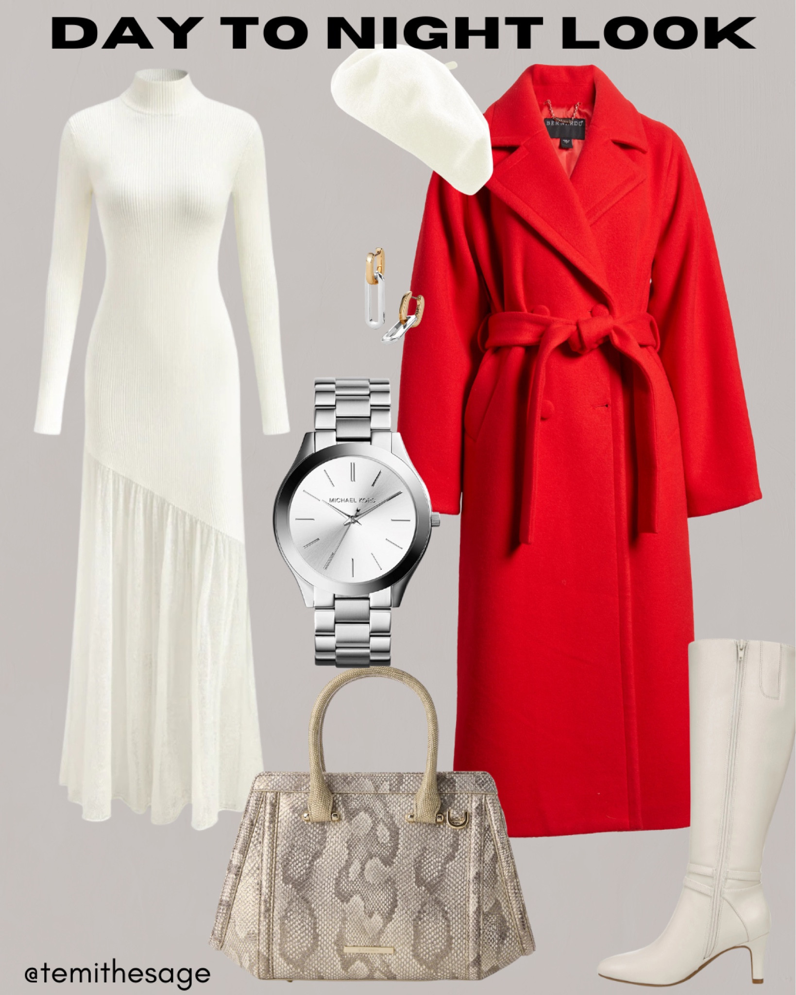 Valentine's ready in red & white! ❤️🤍 
From coffee dates to dinner plans, this sweater dress + statement coat combo is a love at first sight! 
#ValentinesOutfit #WinterFashion #OOTD 

#LTKFindsUnder100 #LTKStyleTip #LTKSeasonal