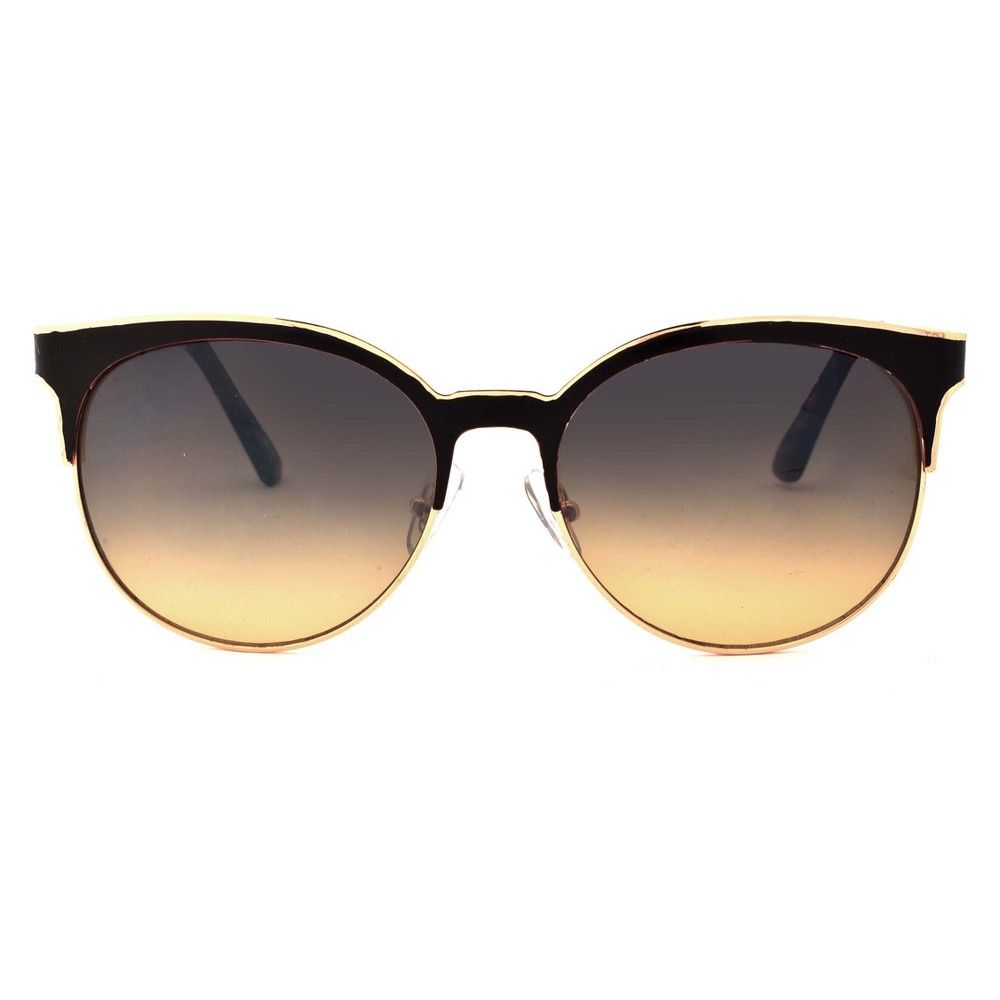 Women's Clubmaster Sunglasses - A New Day Rose Gold, Size: Small, Gold/Pink | Target