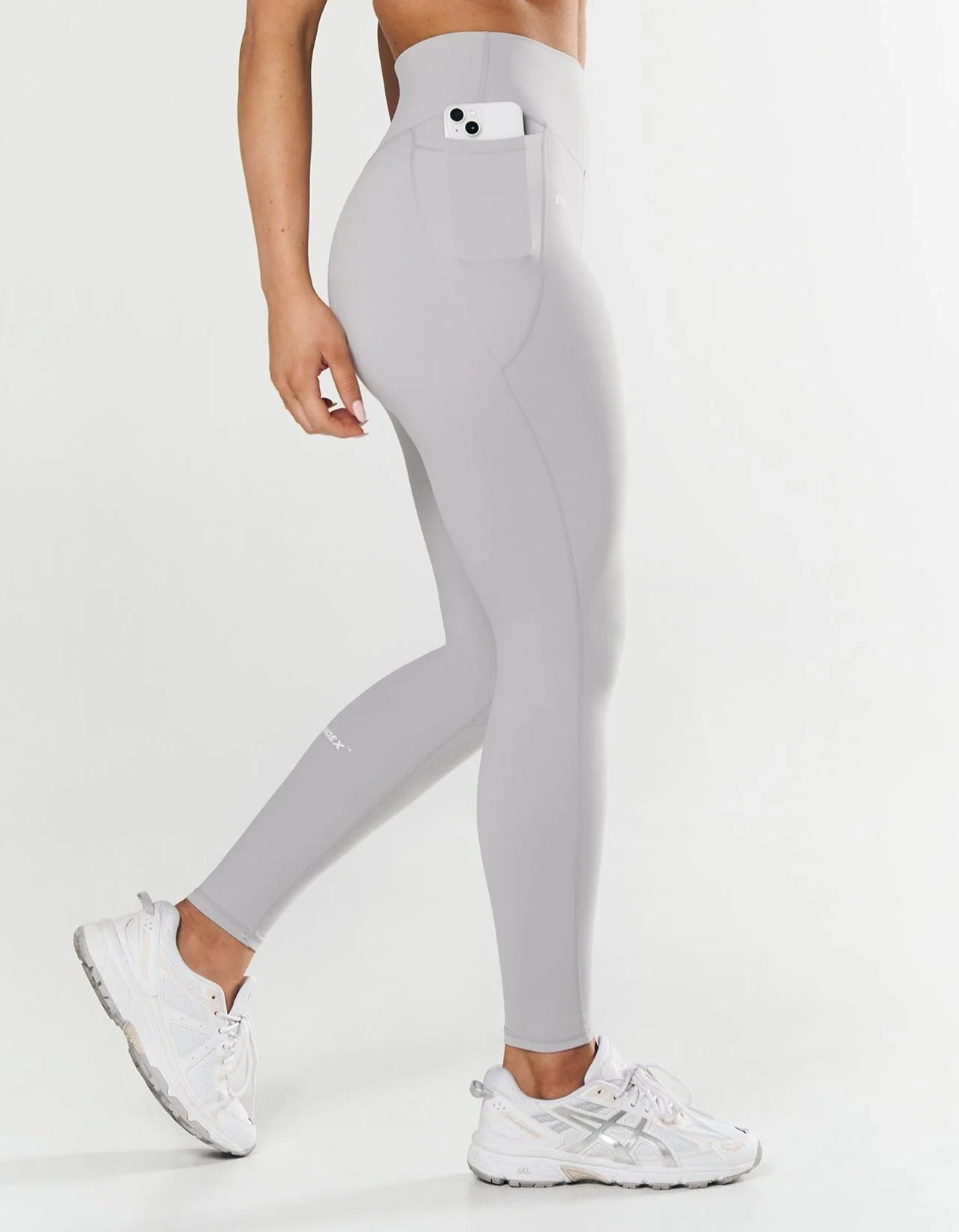 Phone Pocket Full Length Tights NANDEX ™ - Light Grey | STAX.