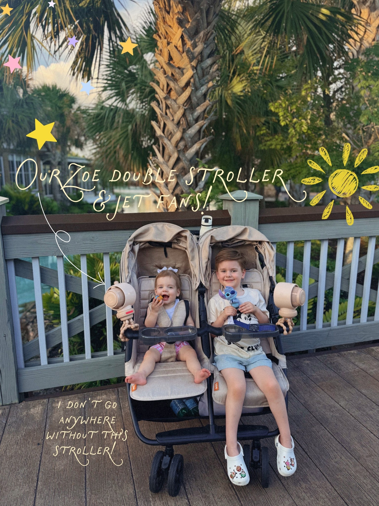 Double stroller — five stars! We have loved this since Evelyn was born! You’re able to use a car seat for a newborn and then they can use it once they’re 4 months in the seat!

Also highly recommend the snack tray, rain cover and double caddy!!! Esp for Disney!🤍🤍 

Zoe strollers, twin+, Zoe double stroller, Disney must-haves 

#LTKKids #LTKTravel #LTKmomlife