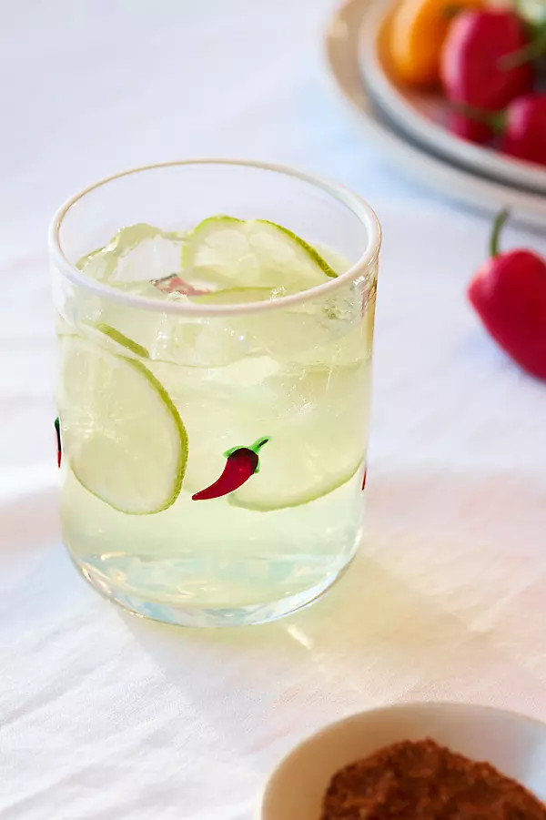 Chilli Pepper Icon Juice Glass | Anthropologie (UK)
