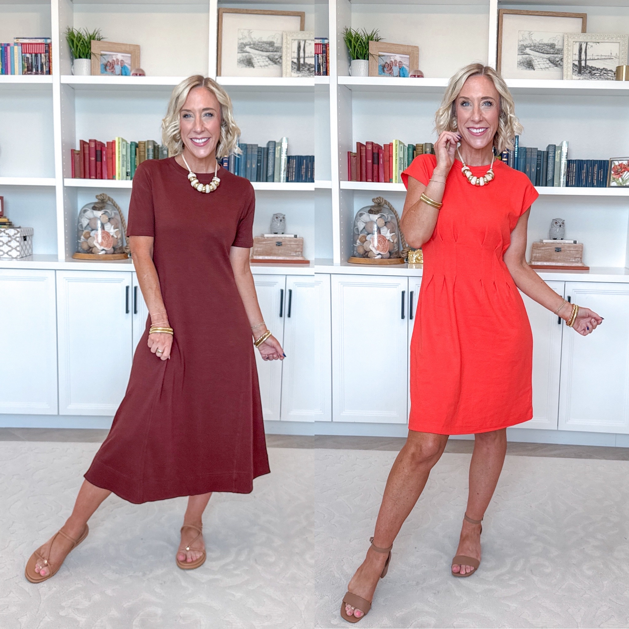 Walmart: unboxing - part 1 (dresses) Seamed Cotton Midi Dress - size XS. $16.98. 7 colors. Pleat Waist Mini Dress - size XS. $17.98. 3 colors.