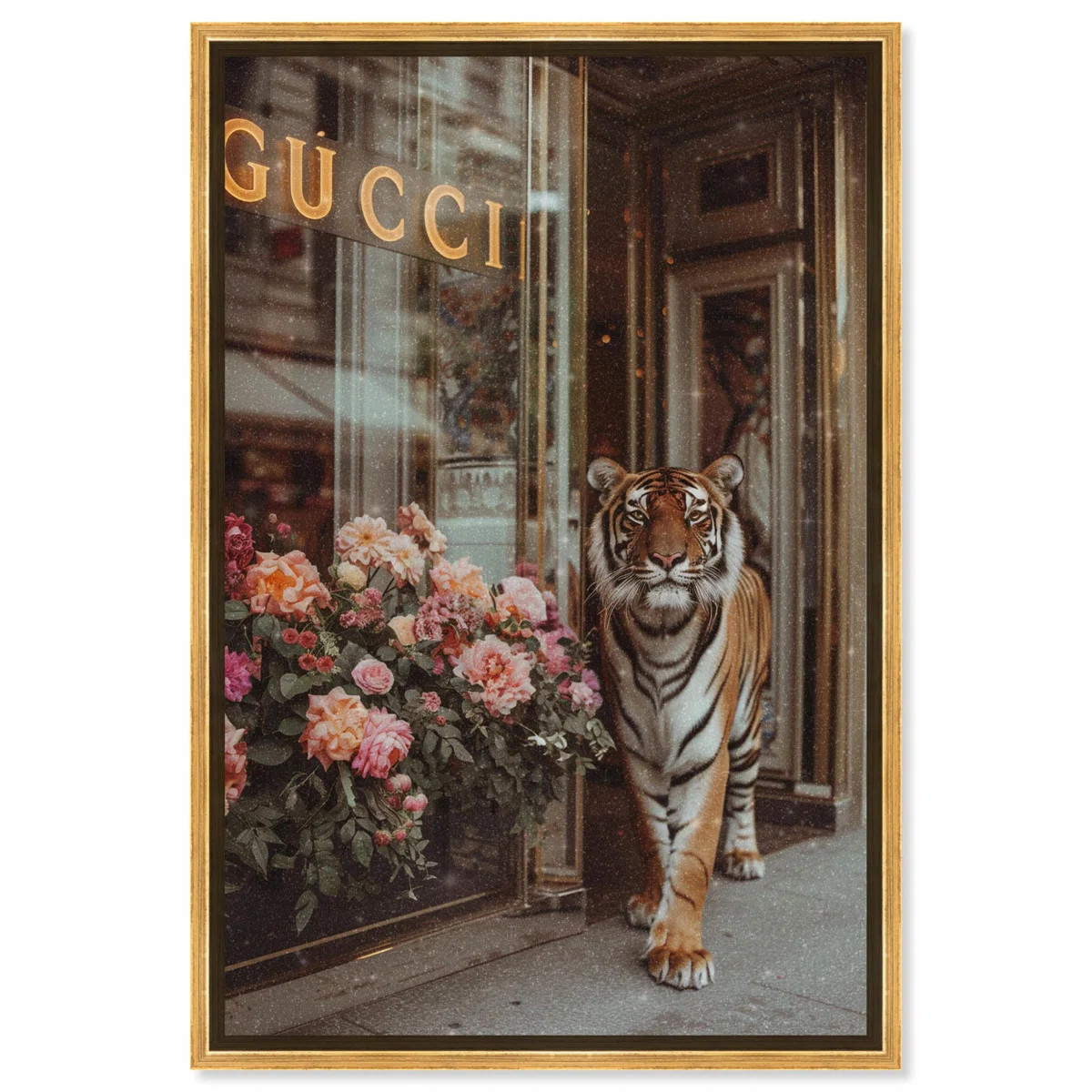 Art Remedy Tiger at the Store Canvas Fashion Designer Wall Art by Art Remedy | Wayfair | Wayfair North America