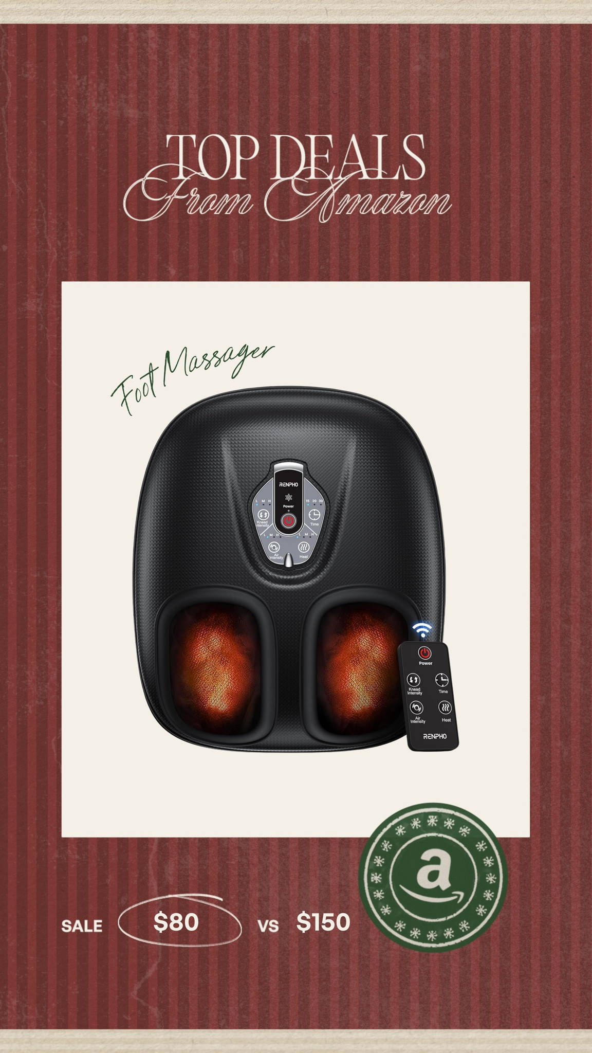 Amazon foot massager on sale✨ I just ordered this and it would be a great gift idea 

#LTKSaleAlert #LTKCyberWeek