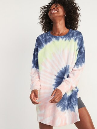 Oversized Vintage Specially Dyed Tunic Sweatshirt for Women | Old Navy (US)