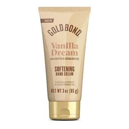 Gold Bond Vanilla Dream Softening Hand Cream, Luxurious Everyday Hand Cream with Shea Butter to Help Boost Skin Moisture and Cocoa Butter to Help Soften Skin, Warm Vanilla Dream Scent, 3 oz | Walmart (US)
