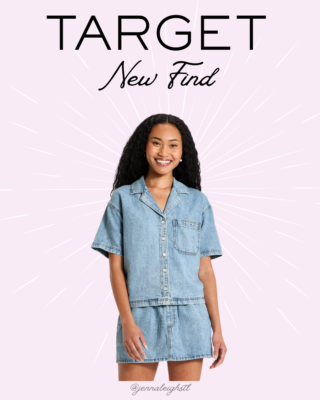 I'm seeing these short sleeve denim shirts everywhere right now, and this Target version is so cute. Wear it buttoned up as a top or layer it open like a lightweight cardigan over tanks and dresses. Such a versatile piece that you'll reach for all summer long. 

 #LTKootd #LTKSeasonal #LTKMidsize