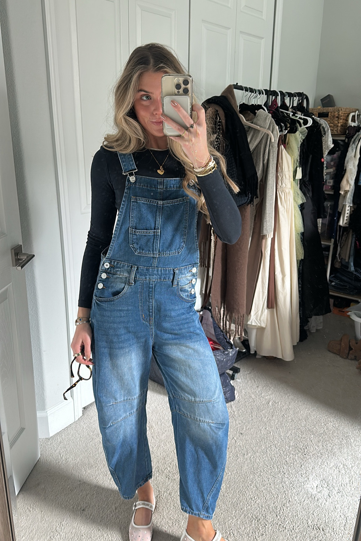 Saturday casual outfit. Amazon PLNOTME Womens Denim Bib Overalls Barrel Leg Adjustable Strap Jean Pants Jumpsuits with Pockets size XS free people dupe overalls. Cuts code SLOANEV for 20% off. Cuts clothing tomboy long sleeve tee. Amazon DOEYG Mesh Ballet Flats Shoes for Women Leopard Animal Print Mary Jane Flats Shoes Square Toe Dress Casual Comfortable Velvet Ballerina Shoes. Electric picks code SLOANE20 and Abbott Lyon code LTK2FOR1. 

#LTKShoeCrush #LTKFindsUnder50 #LTKStyleTip