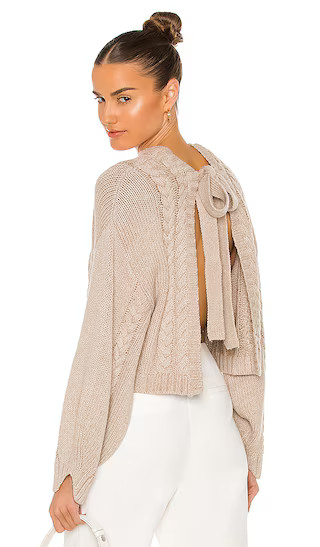 Bethany Knit Sweater in Flax | Revolve Clothing (Global)