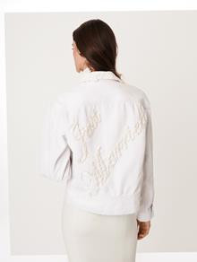 Embroidered Denim Lucy Jacket | Oscar de la Renta