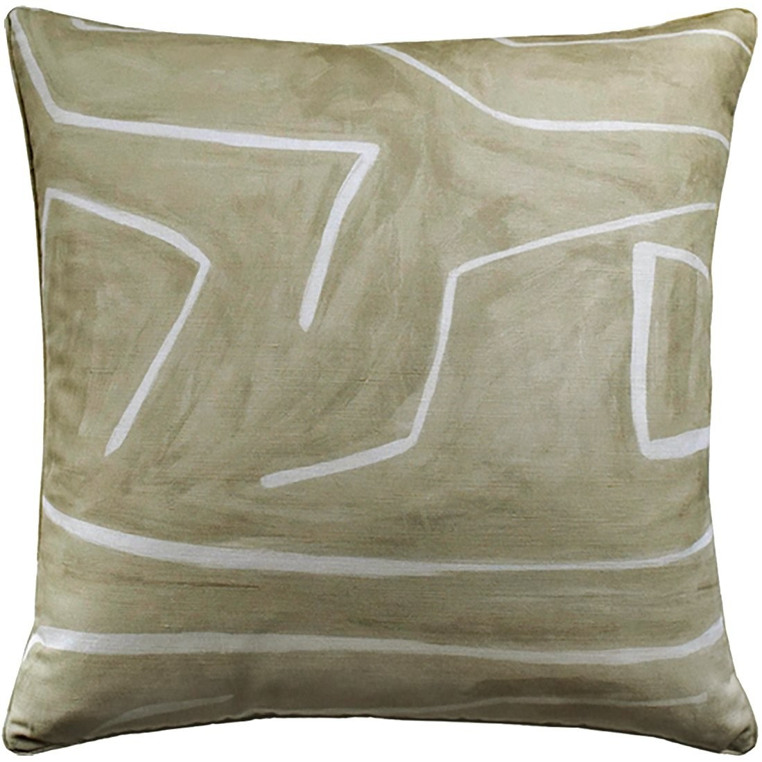 Beige and Ivory Lines Pillow | Megan Molten