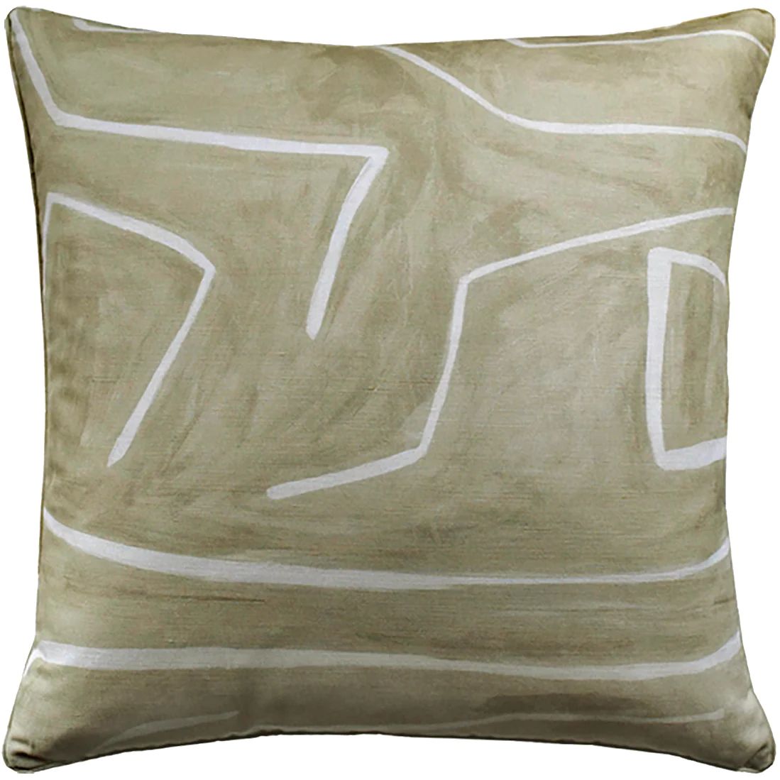 Beige and Ivory Lines Pillow | Megan Molten