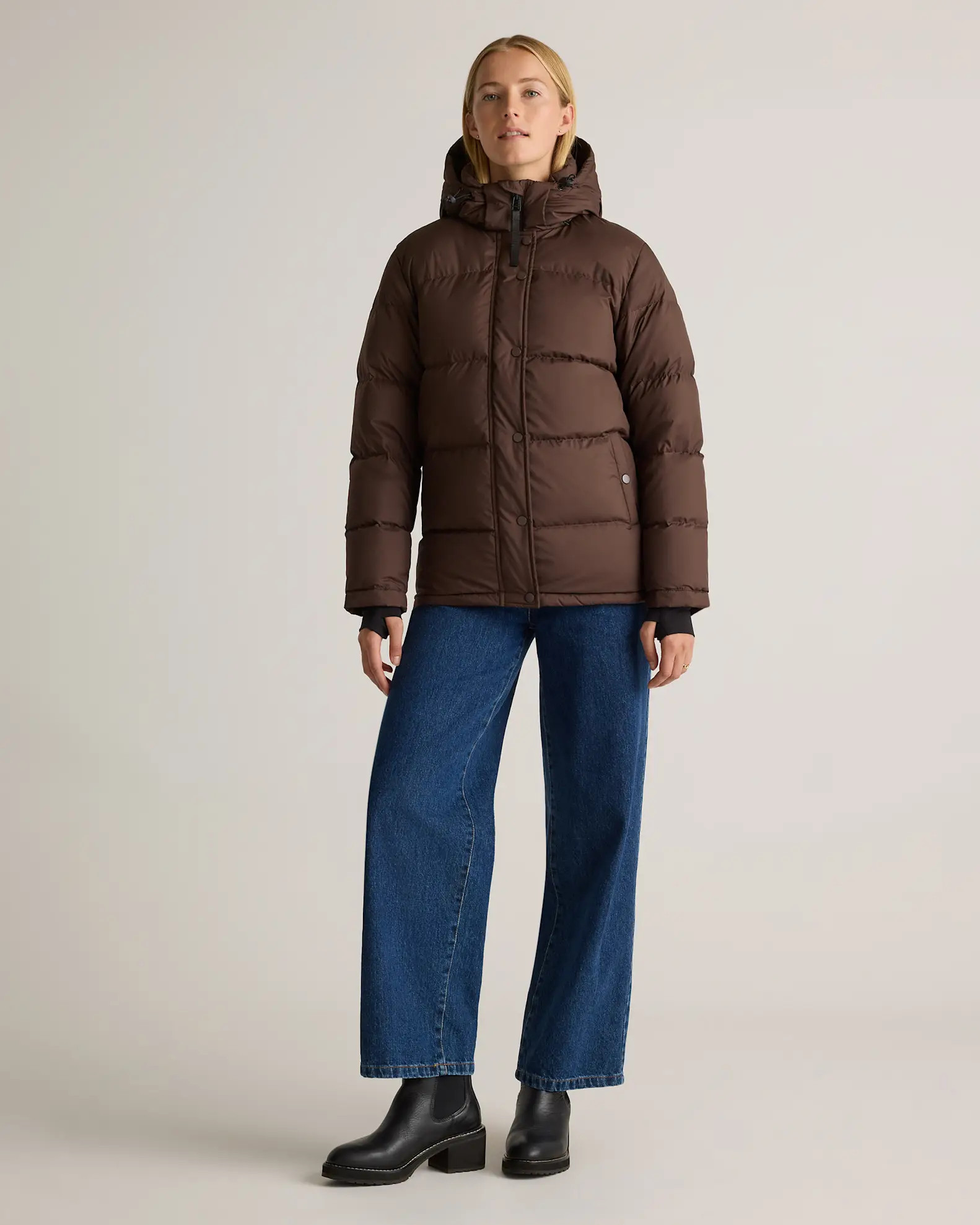 Responsible Down Puffer Jacket in Hot Fudge | Quince