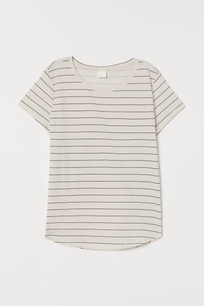 T-shirt in lightweight jersey with a rounded hem. Slightly longer at the back. | H&M (UK, MY, IN, SG, PH, TW, HK)