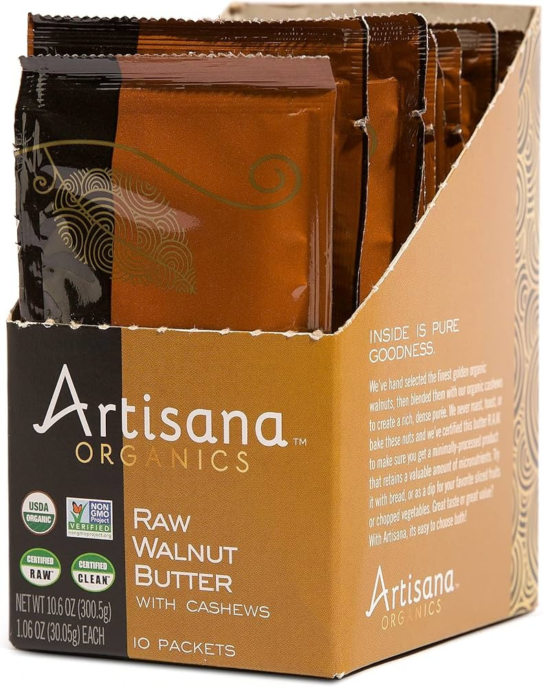Artisana Organics Raw Walnut Butter with Cashews - No Sugar Added, Just Two Ingredients - Vegan, ... | Amazon (US)