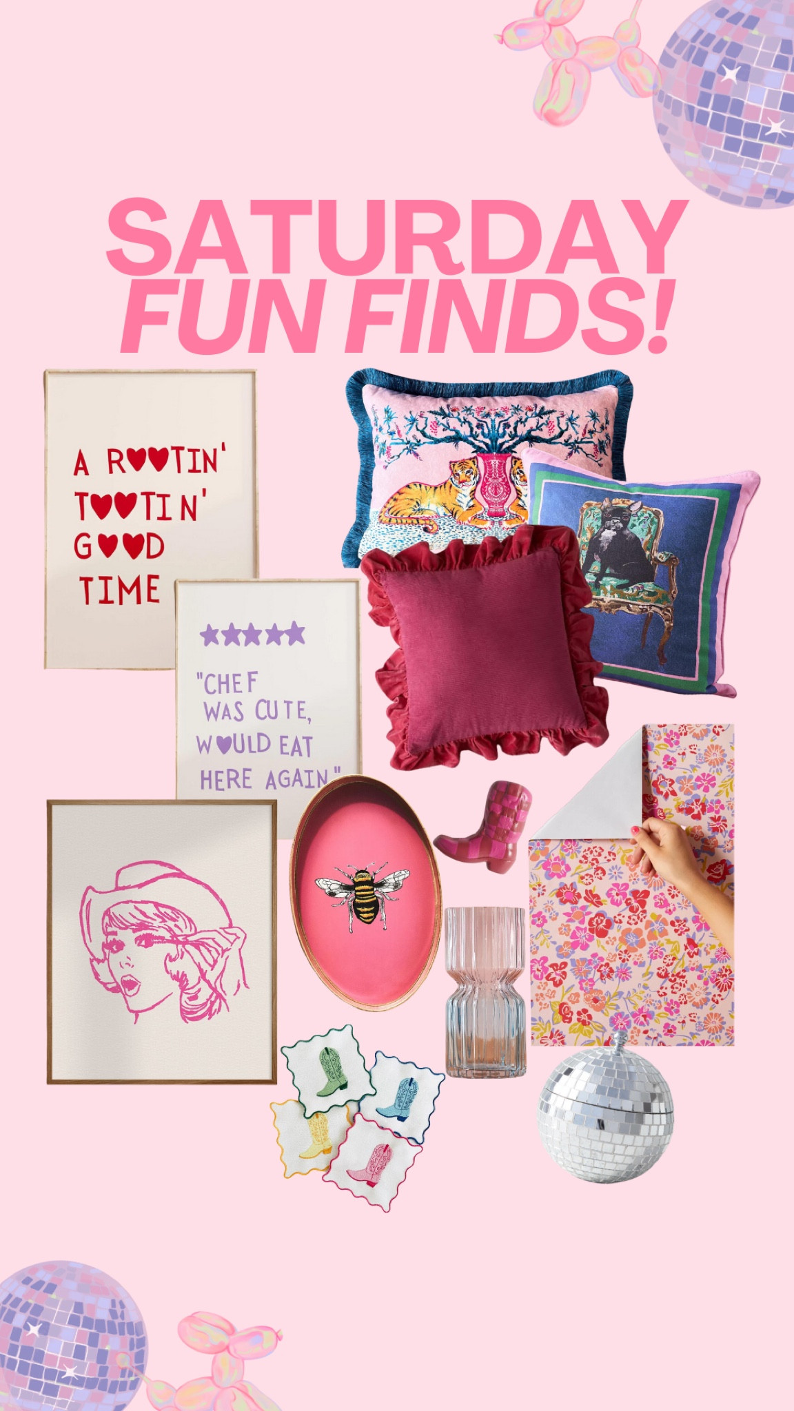Fun Finds!! 🪩🤠🩷

Fun Home Decor Fun Wall Decor Prints Small Shop Unique Home Finds 

#LTKFind #LTKhome #LTKfamily