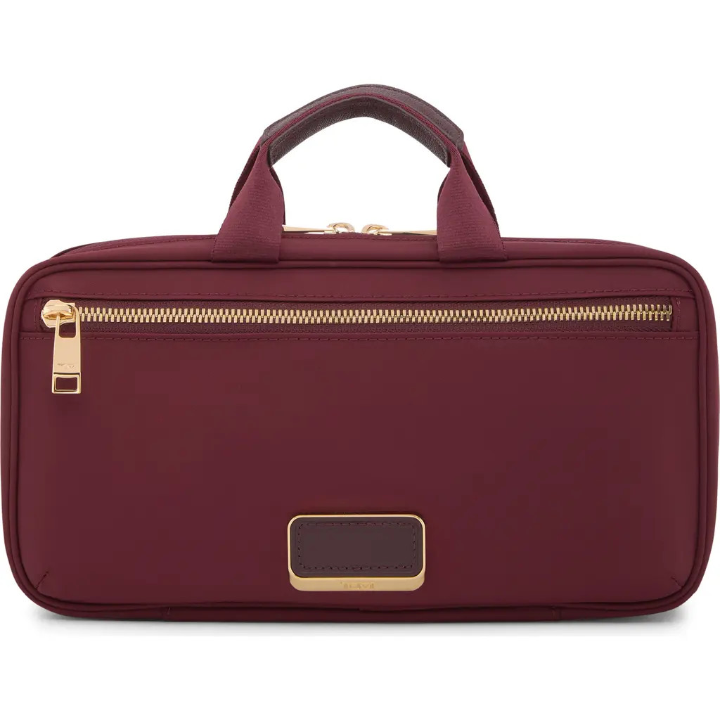 TUMI Small Madeline Nylon Cosmetics Bag in Wine at Nordstrom | Nordstrom