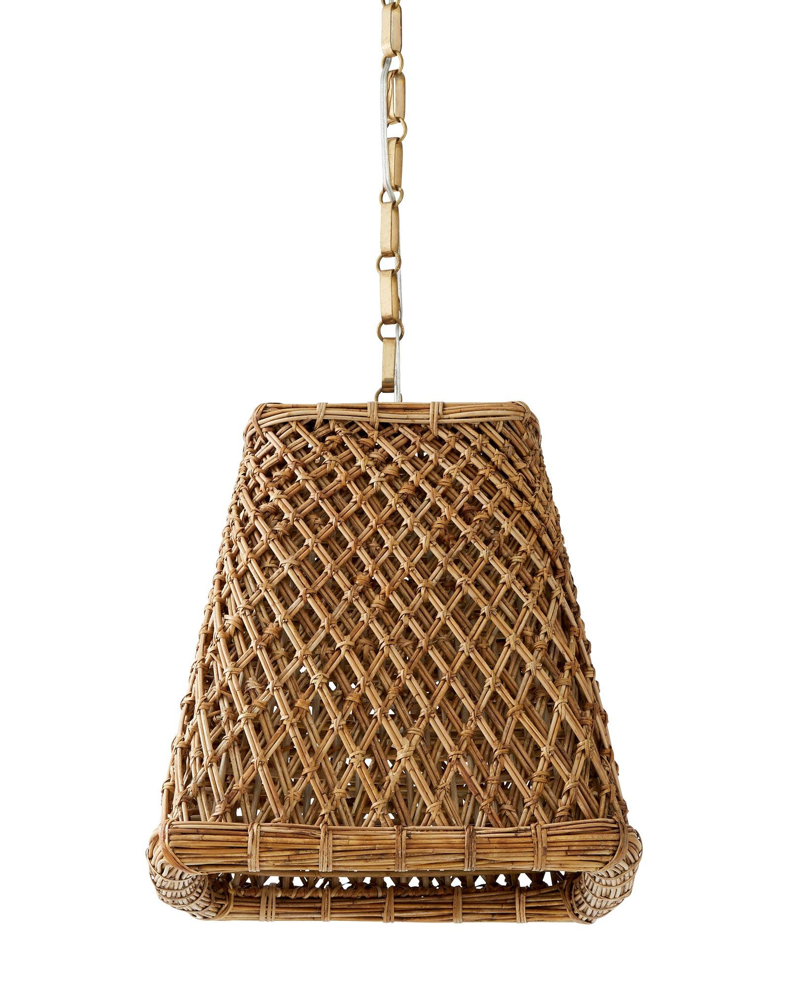 Sydney Rattan Pendant | Serena and Lily