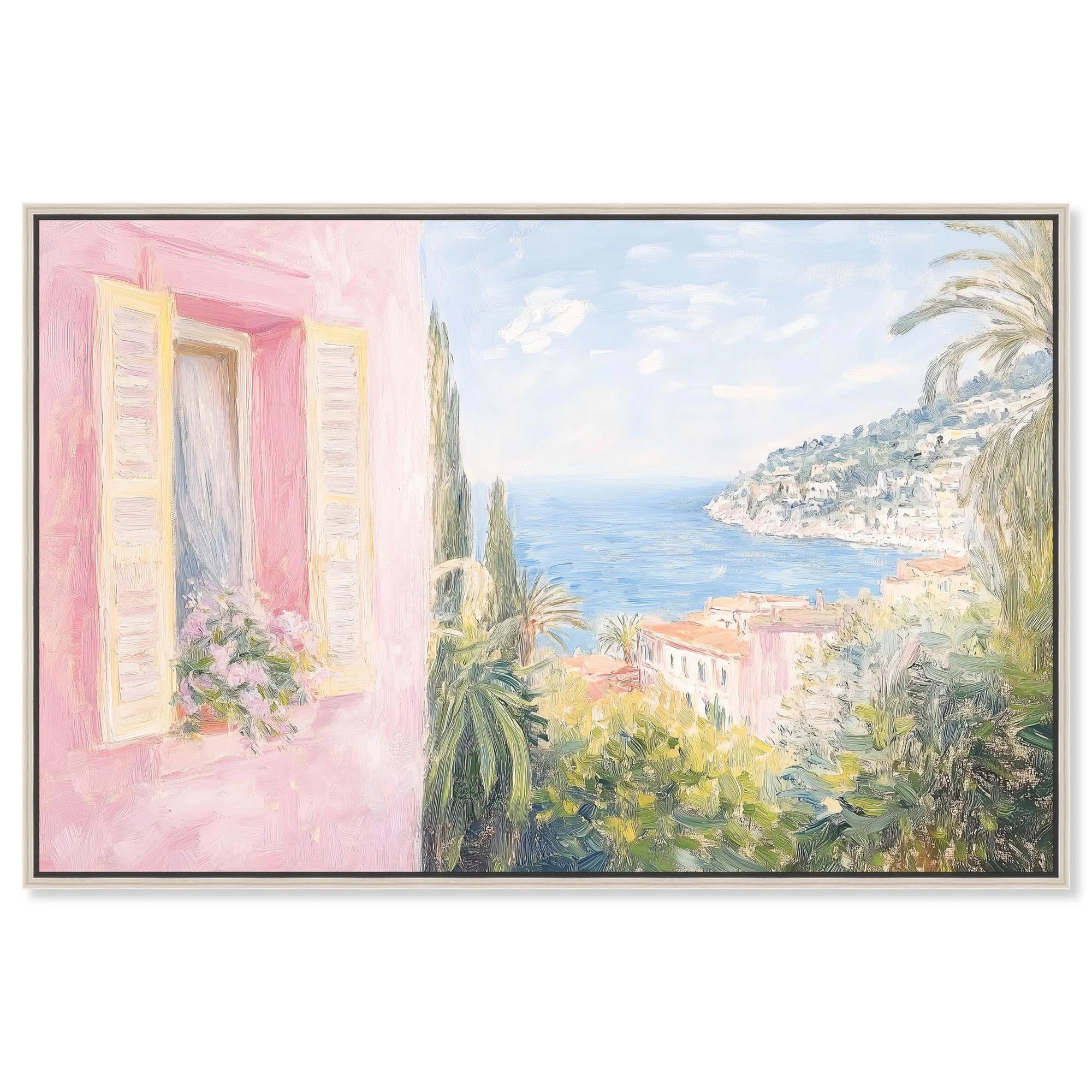 Mediterranean Pink Canvas by Art Remedy | Wayfair North America