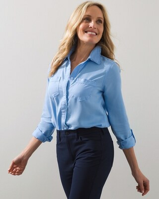 Fringe Denim Shirt | Chico's