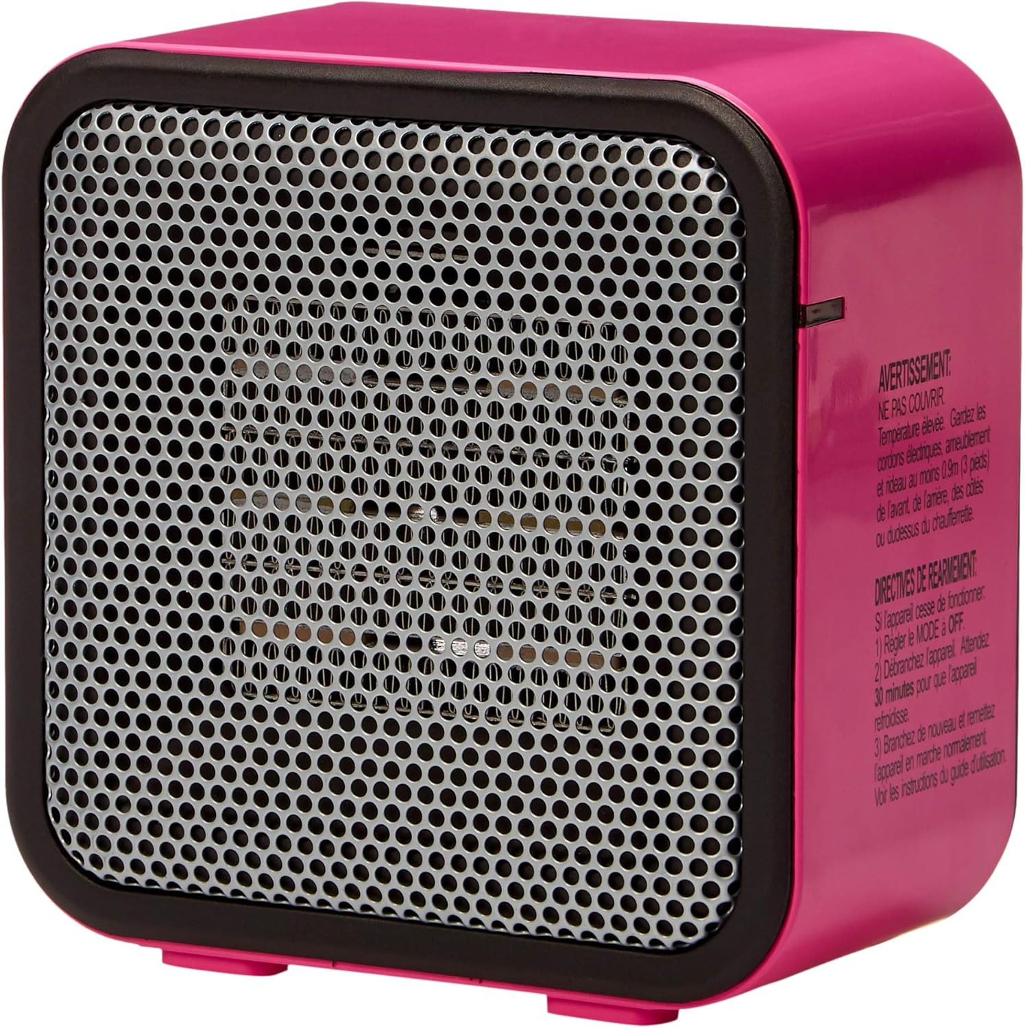 Amazon Basics 500-Watt Ceramic Small Space Personal Mini Heater - Pink | Amazon (US)