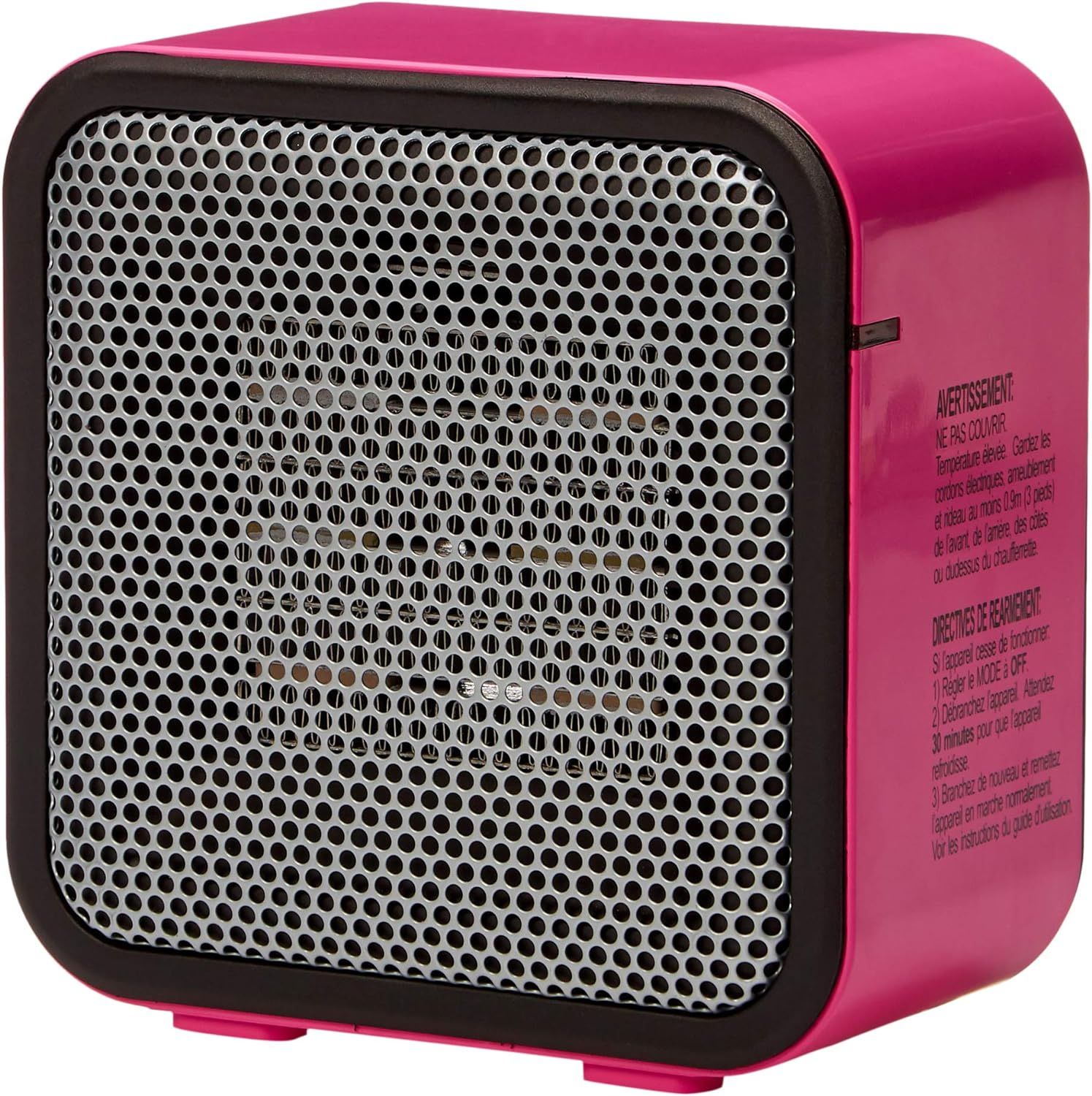 Amazon Basics 500-Watt Ceramic Small Space Personal Mini Heater - Pink | Amazon (US)