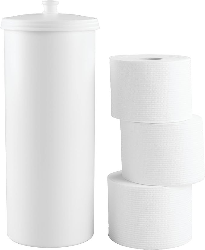 iDesign Plastic Holder The Kent Collection – Hold 3 Rolls of Toilet Paper, Toilet Tissue Canist... | Amazon (US)
