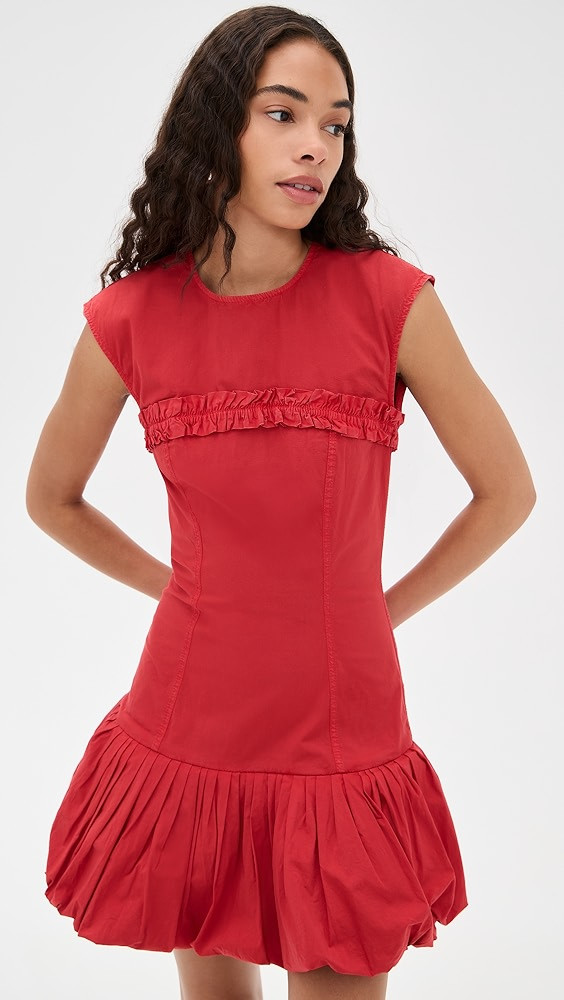 Washed Stretch Cotton Corset Mini Dress | Shopbop