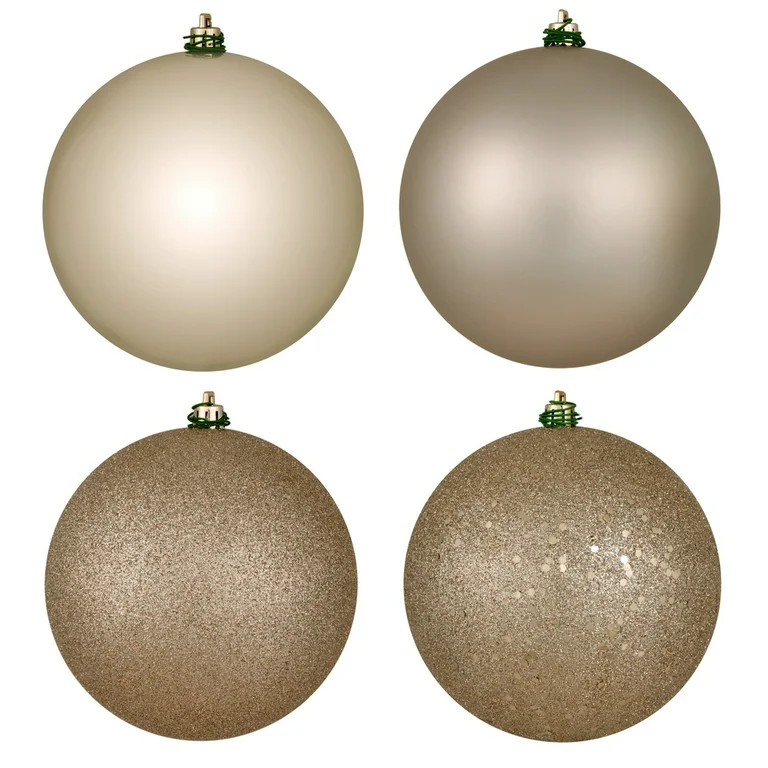 Vickerman 2.75" Oat 4-Finish Ball Ornament Assortment, 20 per Box - Walmart.com | Walmart (US)