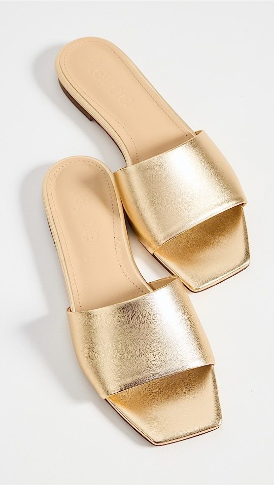Anna Laminated Nappa Leather Gold | Shopbop