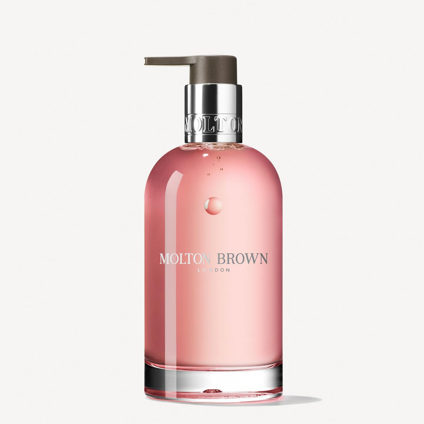 Delicious Rhubarb & Rose Fine Liquid Hand Wash Glass Bottle 6.8fl. oz. | Molton Brown (US)