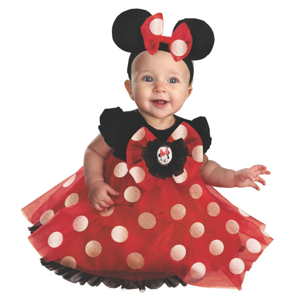 Baby Girl's Red Minnie Mouse(TM) Costume - 6-12 Months | Oriental Trading Company