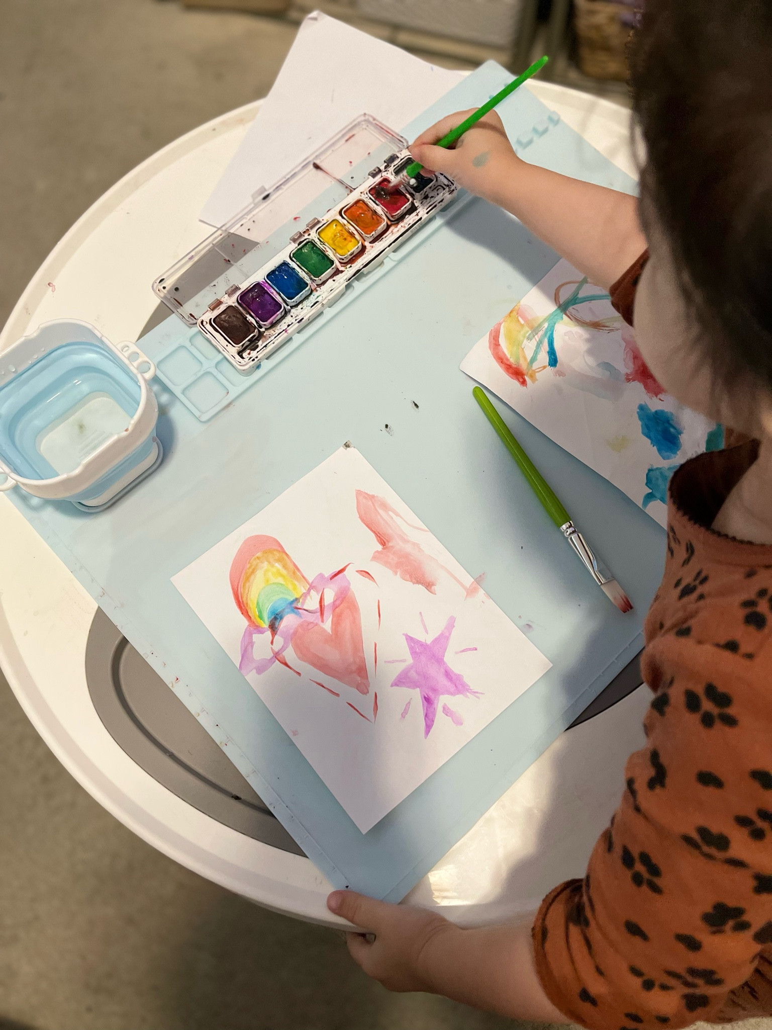 This is the perfect art mat for your toddler for painting or arts and crafts! It has a magnetic water bowl and is super easy to clean.

This table is from Skip Hop and it transitions from a baby activity center to this play table that she can use as a toddler!

Amazon | toddler toys | arts and crafts | painting

#LTKkids #LTKfamily #LTKhome