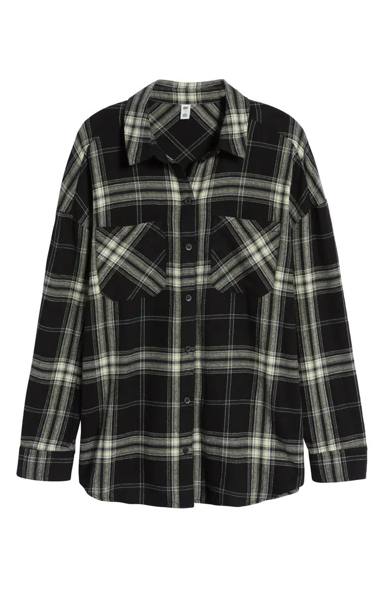 Plaid Cotton Flannel Button-Up Shirt | Nordstrom