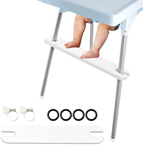 High Chair Footrest Compatible with IKEA Antilop 100% Natural Wood Bamboo Footrest Non-Slip Adjustab | Amazon (US)