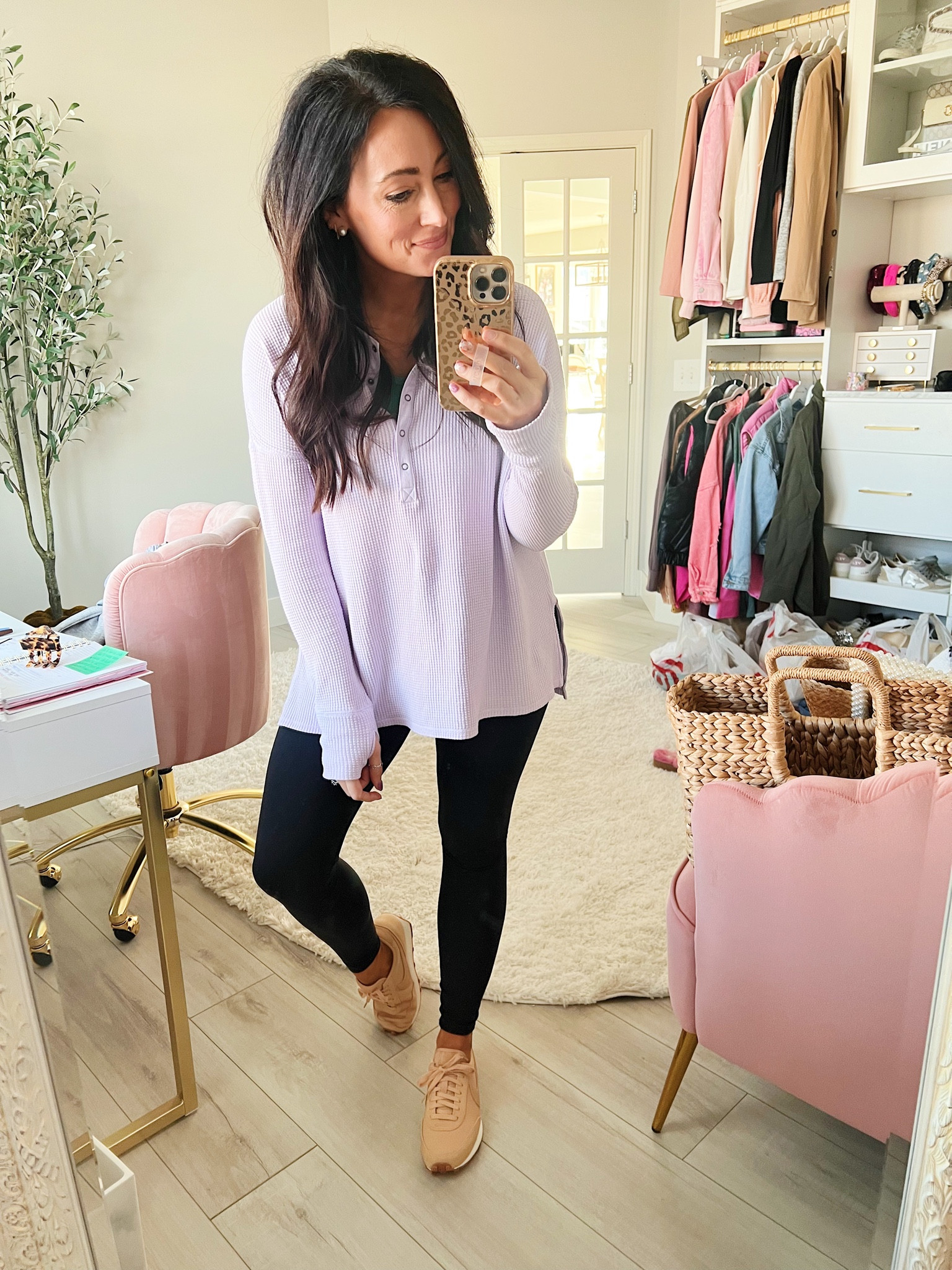 • tee runs oversized - in a small 
• leggings tts - size 6
• shoes tts - size 6.5

#LTKshoecrush #LTKstyletip #LTKunder50