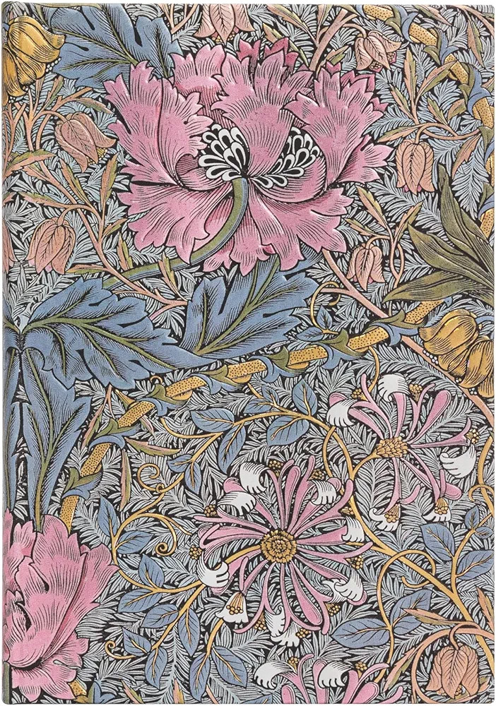 Morris Pink Honeysuckle Midi Lined Hardcover Journal, 144pg, 120GSM by Paperblanks (William Morri... | Amazon (US)